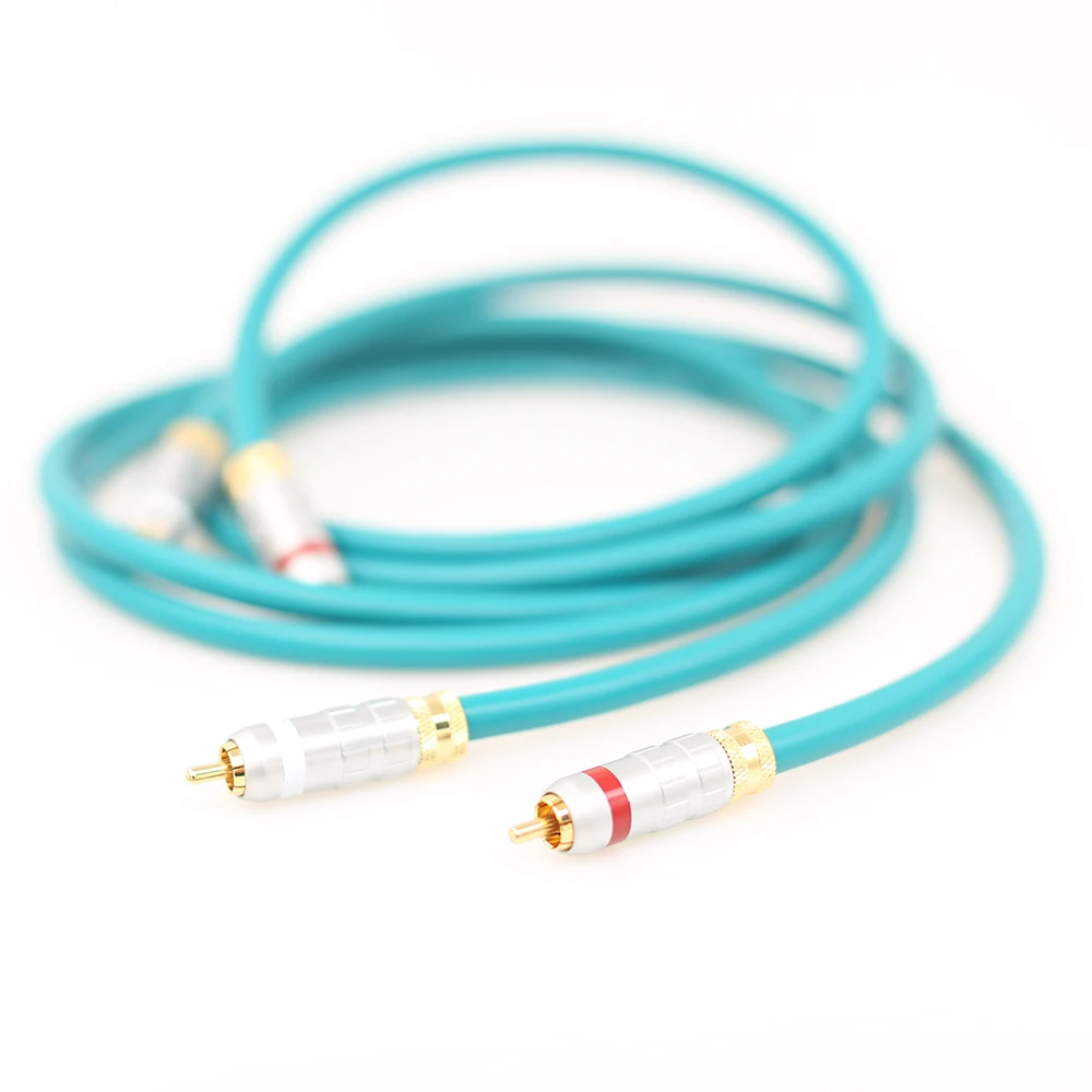 

1pair HiFi Audio Extension RCA plug RCA interconnect cable RCA Audio Cable HIFI Audio RCA Cable