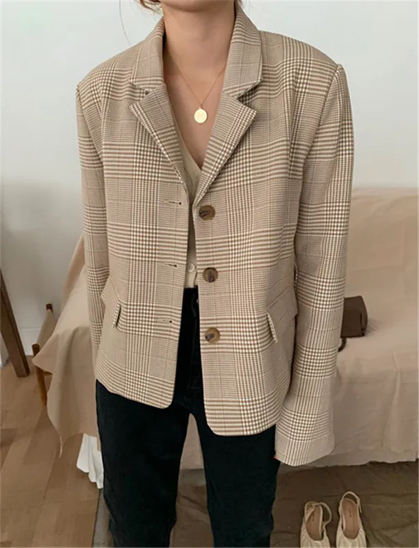 South Korea CHIC Simple Loose-Fit Handsome Trend Casual Suit Jacket