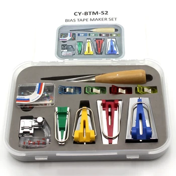 

DIY Hansmade Sewing Bias Tape Maker Set Sew Machine Tools Binding Sew Multifunction DIY Patchwork Quilting Tools