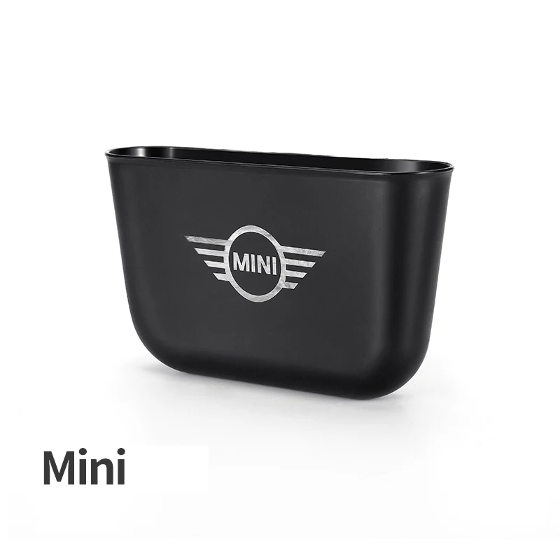 MINI logo Автомобильный интерьерный ящик для хранения, подвесной крючок, сумка для сиденья, держатель для телефона для всех Mini Cooper F55 F56 R56 R60, аксессуары для стайлинга автомобилей - Название цвета: MINI logo