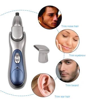 

KEMEI 2 in 1 Nose Trimmer Beard Trimer Ear Hair Removal Clipper Rechargeable Hair Cutting Machine Electric Cutter Razor Eyebrow
