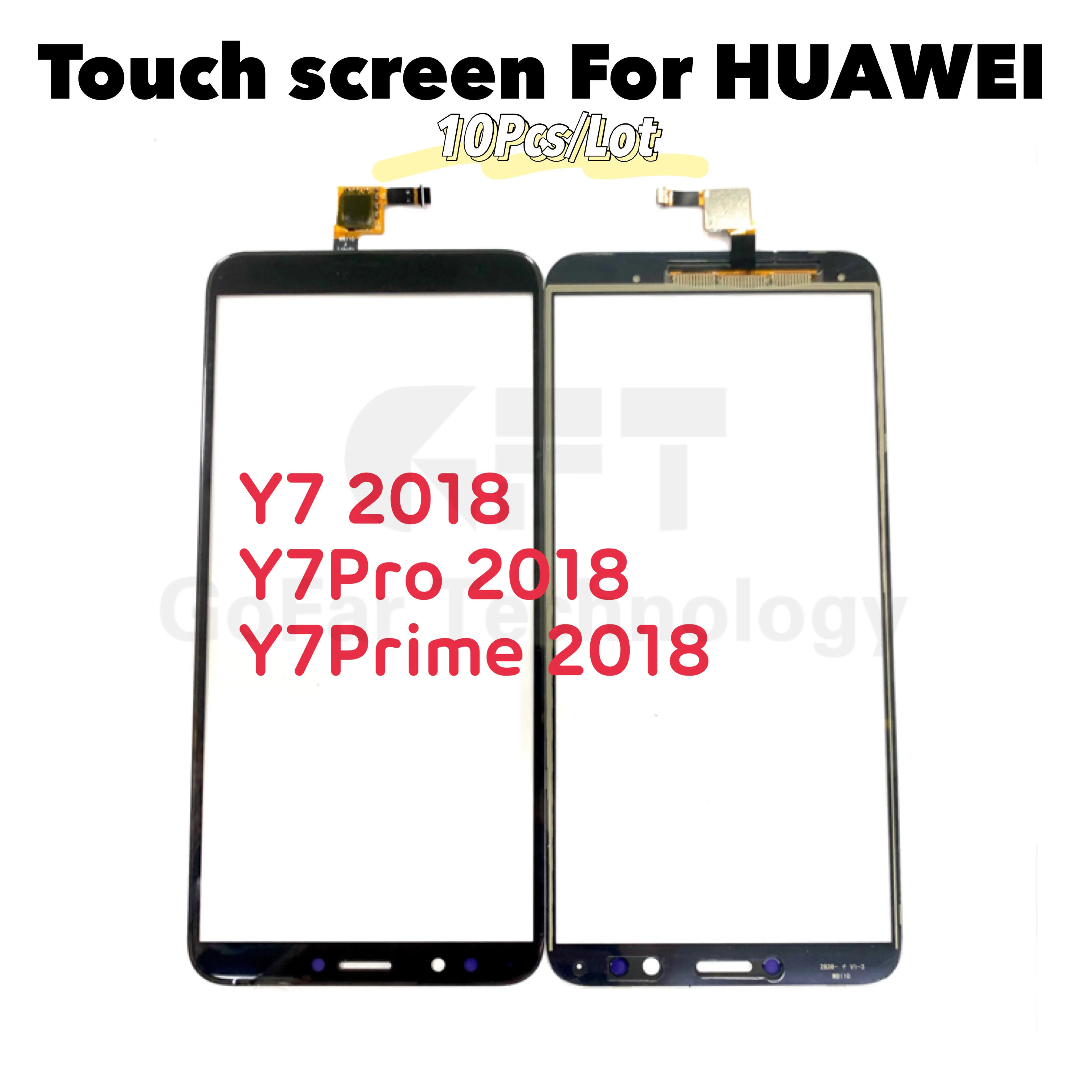 10 шт./лот сенсорного экрана для Huawei Y7 2018 PRIME сенсорный экран Pro Сенсорная панель