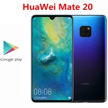 Original HuaWei Mate 20 4G LTE Mobile Phone 16.0MP+12.0MP+8.0MP+24.0MP Kirin 980 Android 9.0 6.53" 2K Screen 6GB RAM 128GB ROM
