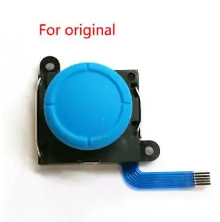 For original blue 1 шт. 3D Аналоговый джойстик палочки сенсор Замена для Kind переключатель NS Joy Con контроллер Запчасти Ремонт черный - Цвет: For original blue