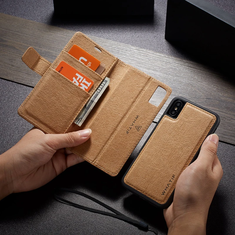  Flip Book Card Slot Genuine Leather Phone Cases For iPhone 11 Pro Max X Xr Xs 6S 7 8 Plus Retro Kra