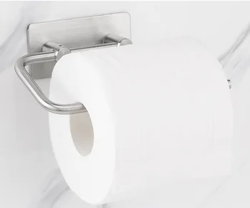 

304 Stainless Steel Paper Towel Rack Without Piercing And Nailing Paper Frame Strong Adhesive Unscented Toilet Paper Rack
