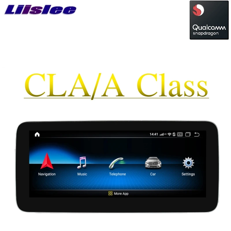 Автомобильный мультимедийный плеер Liislee CarPlay NAVI для Mercedes Benz MB CLA A Class 2012~, автомагнитола NTG 4~ 5,0 gps 4G ram навигация