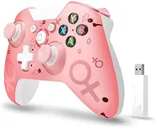 Wireless Controller for Xbox One/Xbox One S/Xbox One X/Xbox Series X/PS3/PC, 2.4G Wireless Game Controller with Dual Vibration