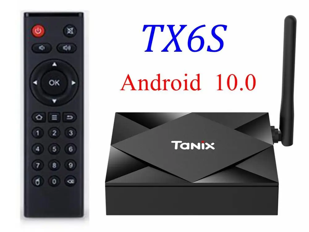 10 шт. Tanix TX6S Smart tv Box Android 10,0 Allwinner H616 4G ram 32GB 64GB rom 2,4G/5 GHz Wifi Bluetooth 6K H.265 медиаплеер