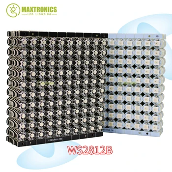 

100pcs WS2812B LED Chip with Heatsink Board Black/White PCB (10mm*3mm) DC5V WS2811 IC 5050 SMD RGB LED SK6812 RGBW Free shipping