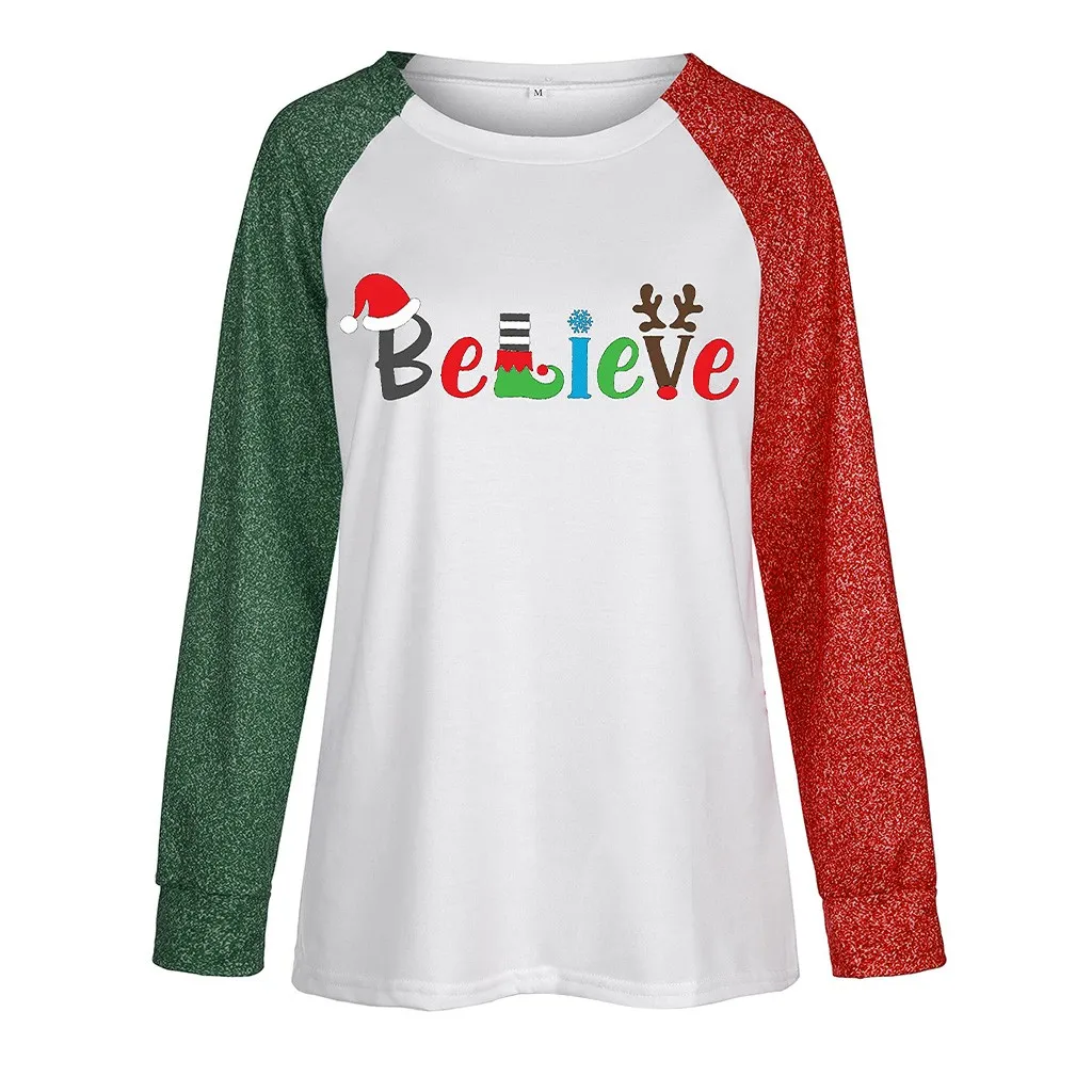 2020 Fashion Christmas T shirt Ladies 