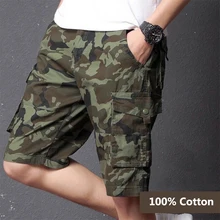 Мужские летние камуфляжные хлопковые шорты, дышащие, износостойкие, карго шорты для альпинизма, пешего туризма, треккинга, пляжа, Scanties