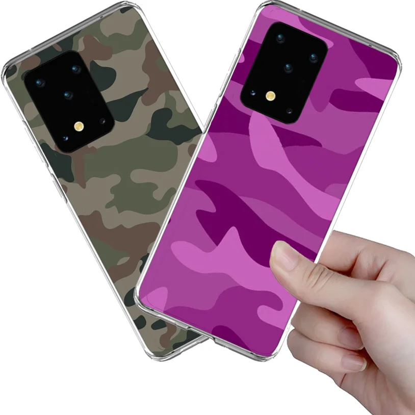 

Camouflage Pattern Camo military Army Soft phone case for Samsung Galaxy note 10 9 8 4 S20 Ultra s10 s9 s8 plus A51 A71 A50 A40
