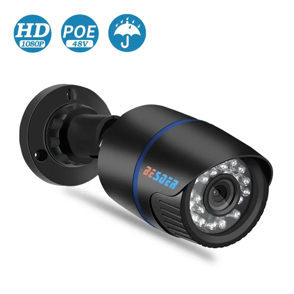 BESDER наружная IP камера 1080P Водонепроницаемая 2.0MP Проводная безопасности