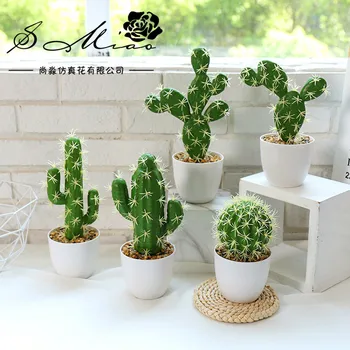 

Mini Artificial Succulent Pant Bonsai (Pot Included) Imitation Flowers Creative Decoration Artificial Plant