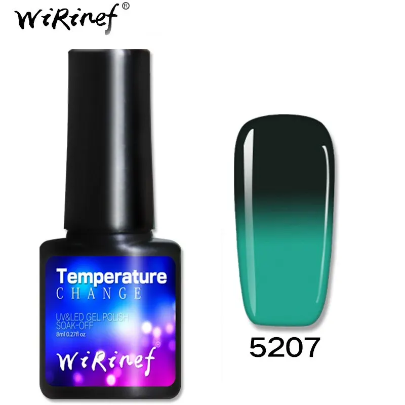 Мода изменение температуры Гель-лак дизайн ногтей Маникюр 8 мл замачиваемый Эмаль Гель-лак УФ-гель для ногтей лак - Цвет: 5207