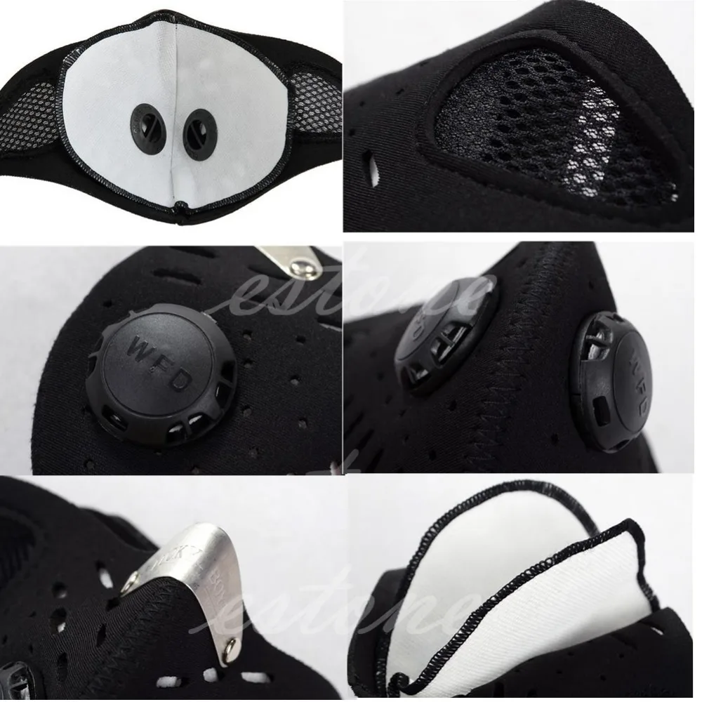 Motorcycle Bicycle Bike Cycling Racing Ski Anti Dust Half Face Mask Filter Hot Balaclava