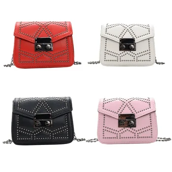 

Fashion Kids Chest Bags Children Girls Lovely Small Fragrance Chain Hasp Crossbody Purse Princess All-Matched Messenger Bags New