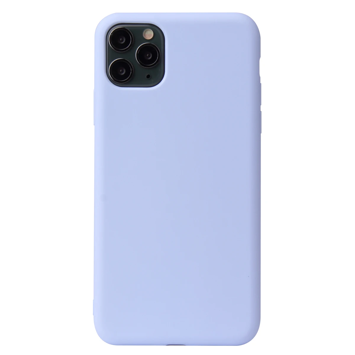 Для IPhone 11 Pro Max чехол, силиконовый,, карамельный цвет, тонкий, мягкий, TPU, задняя крышка для Apple IPhone X XS Max XR 7 8 6S Plus - Цвет: Lilac Violet