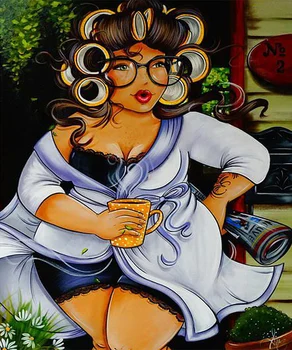 

L1177 Cartoon Women cross stitch Oil painting girl 11/ 14ct /16/28/27CT cloth cotton thread embroidery DIY handmade needlework