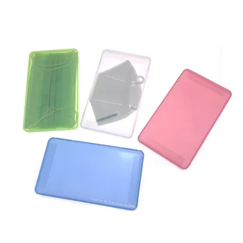 

Portable Square Dustproof Moisture-proof Eco-friendly Transparent Plastic Face Mask Box Mask Storage Case Organizer Carry Bag