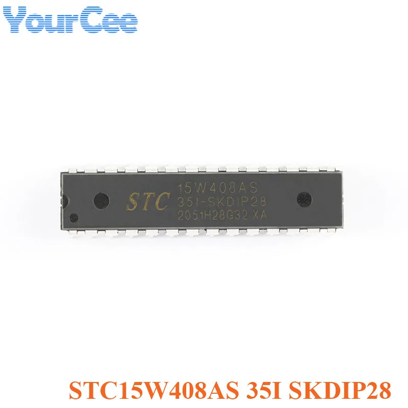 STC STC15W408AS-35I-SKDIP28 усиленный жесткий диск на 1 8051 однокристальный микроконтроллер MCU