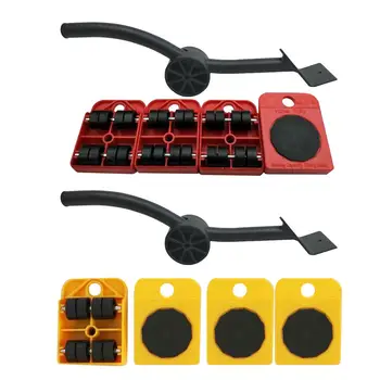 

Easy Furniture Lifter Mover Tool Set Heavy Stuffs Moving Hand Tools Set Wheel Bar Mover Device Furniture Transport Tool