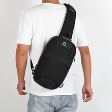 Мужские нагрудные сумки с защитой от кражи, usb-порт для зарядки, портативная модная многофункциональная сумка через плечо большой емкости