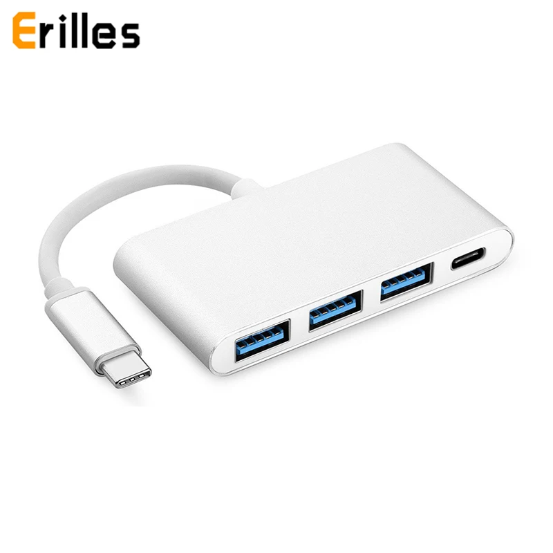 Usb type C 3 1 Мужской до USB 0 USBC PD зарядный порт Женский концентратор Алюминиевый сплав