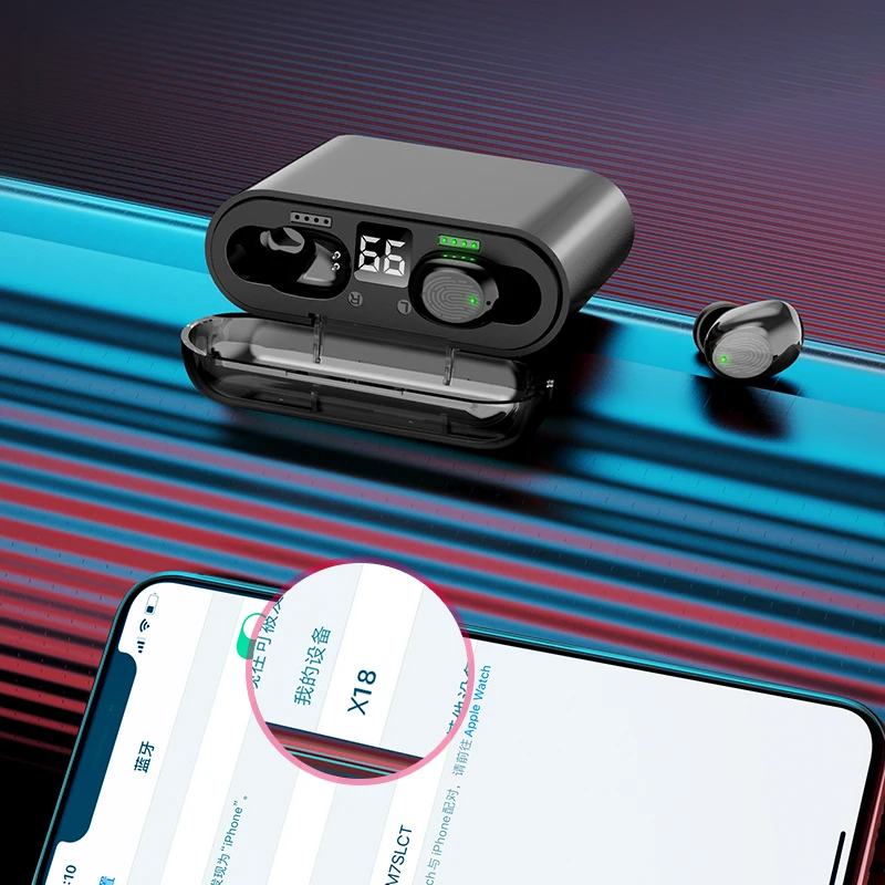 TWS Bluetooth Earphone Touch Control Sport headset for Apple IPhone 7 8 11 12 X XR Plus Earbuds with Mic Waterproof Ear Phone