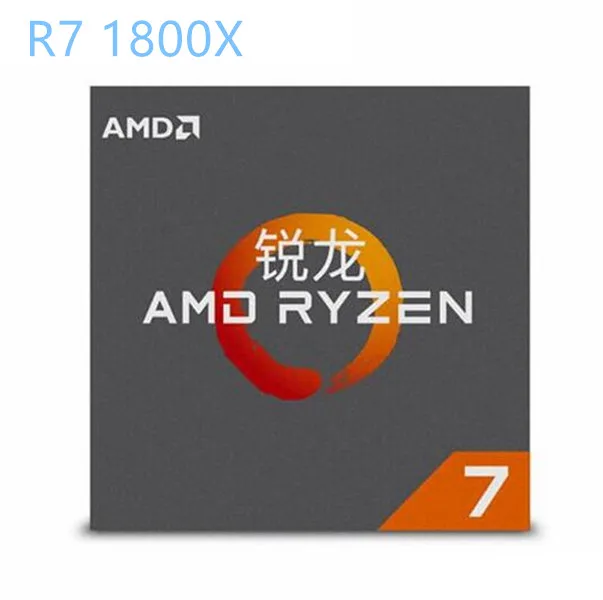 Процессор AMD Ryzen R7 1800X оригинальный процессор 8 ядер 16 потоков AM4 3 6 ГГц TDP 95 Вт 20 МБ