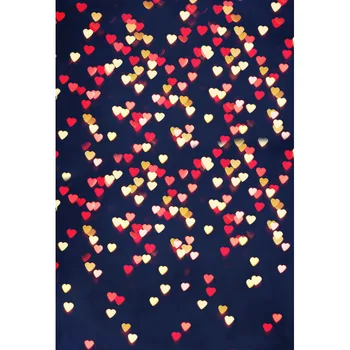 

Dark blue background hear shining backdrop vinyl sparkling bridal photography backdrops photo studio props photophone F-3086