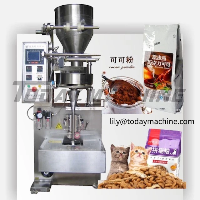 Вертикальная упаковочная машина для попкорна с объемной чашкой