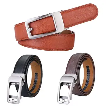 

Men Belt Automatic Buckle Faux Leather Paints Belt Solid Color Waist Strap Waistband men belt Apparel Accessories