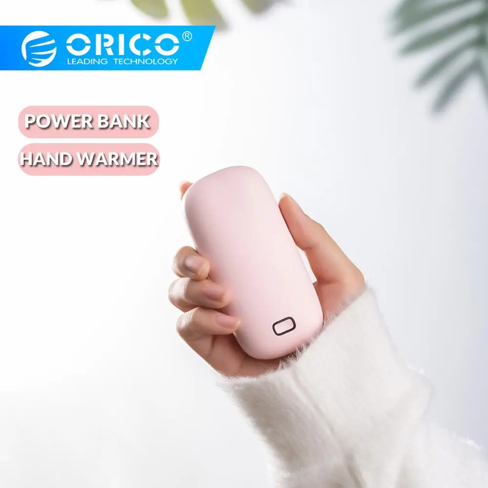  ORICO Type C Rechargeable Hand Warmer 4000mAh Emergency Power Bank Pocket Mini Portable Hand Heater