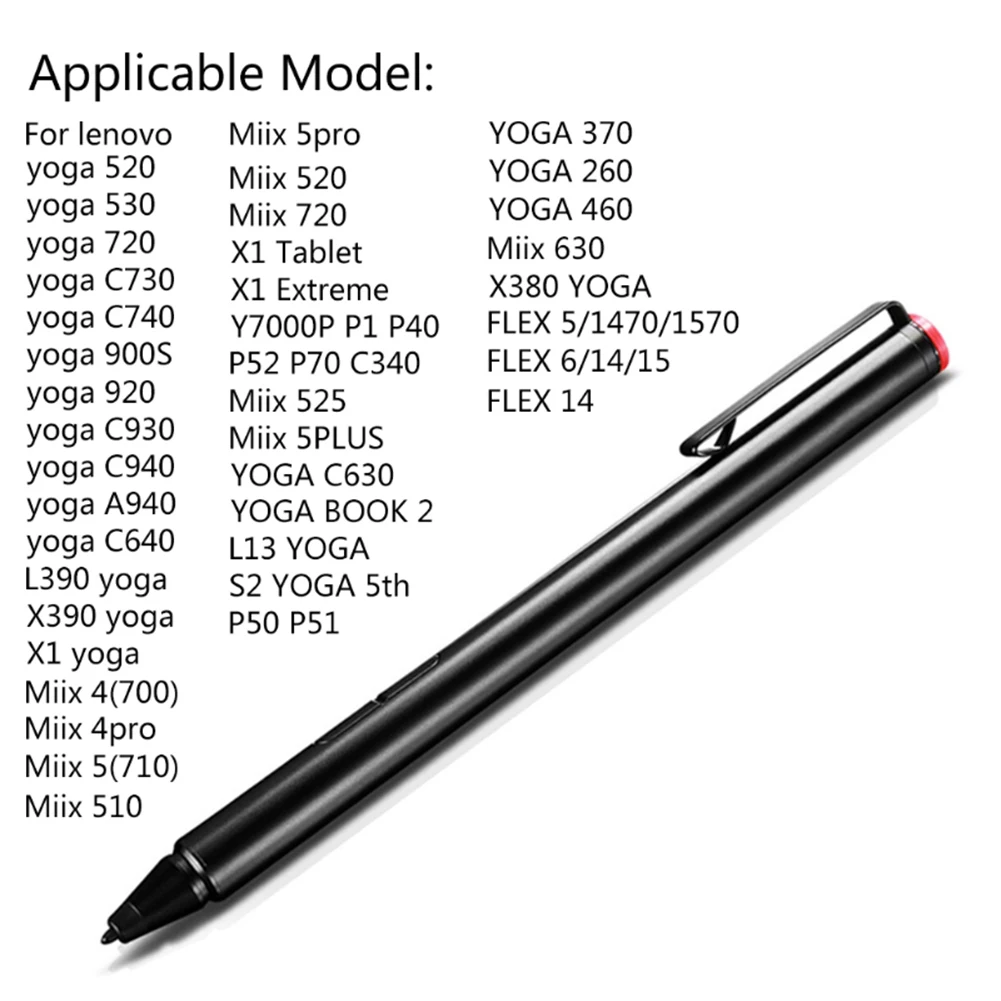 Стилус для сенсорного экрана Lenovo Thinkpad Yoga 2048/460/260/520/530/720/900s MIIX 4/5 510/520/700/710/720 Flex 15