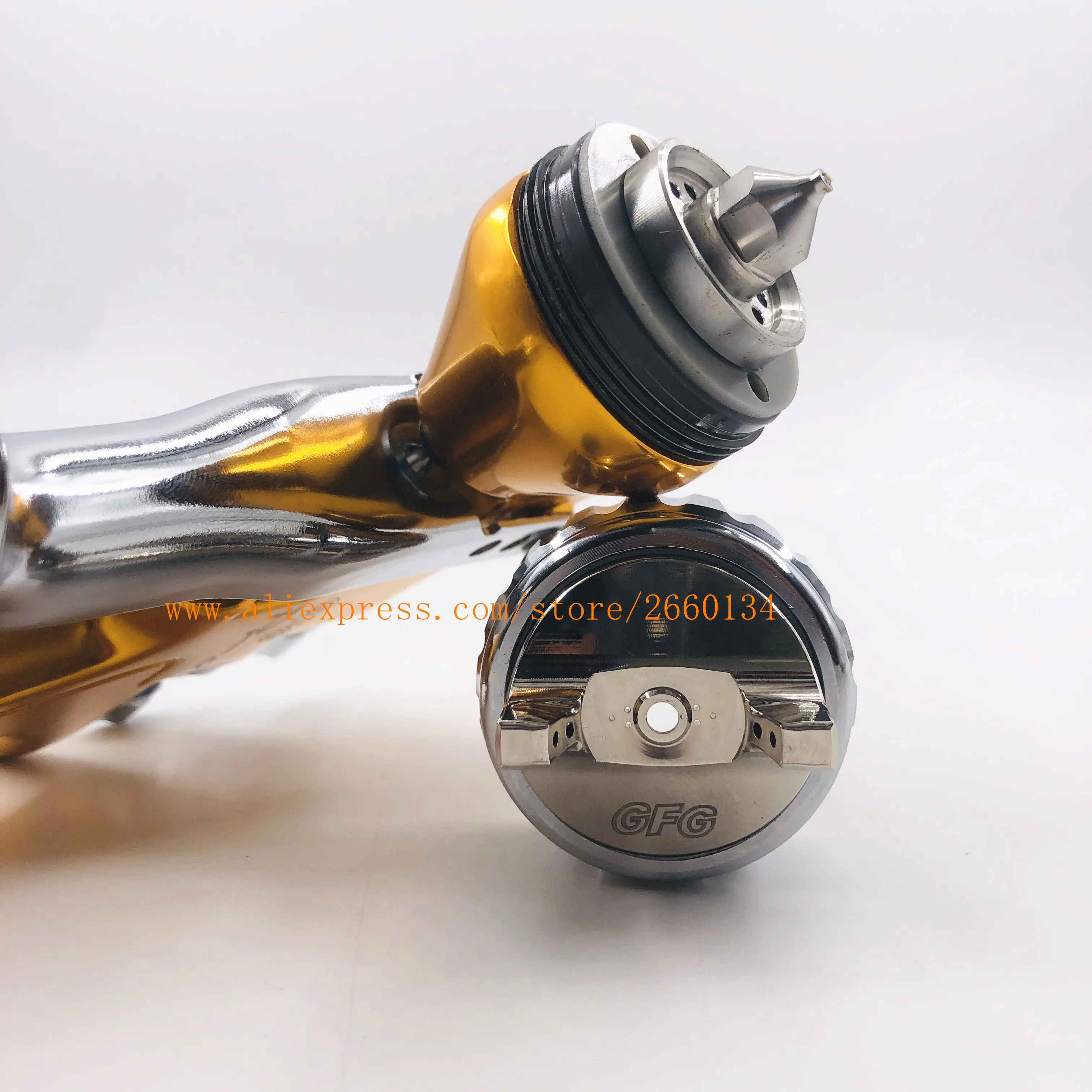 Профессиональный распылитель HVLP gold GFG Pro TT аэрограф для автомобильной краски