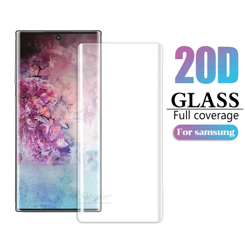 20D изогнутое закаленное стекло для samsung Galaxy Note 10 9 8 протектор экрана sansung sumsung note10 pro