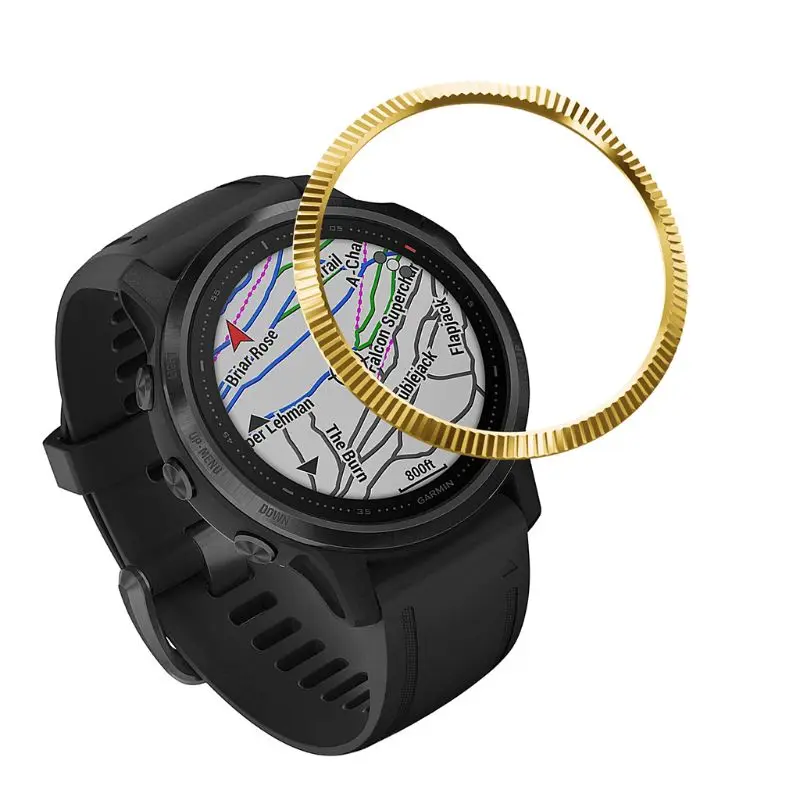 Metal Bezel Ring Cover Dial Scale Speed Protective Case for Gar-min Fenix 6S Kit