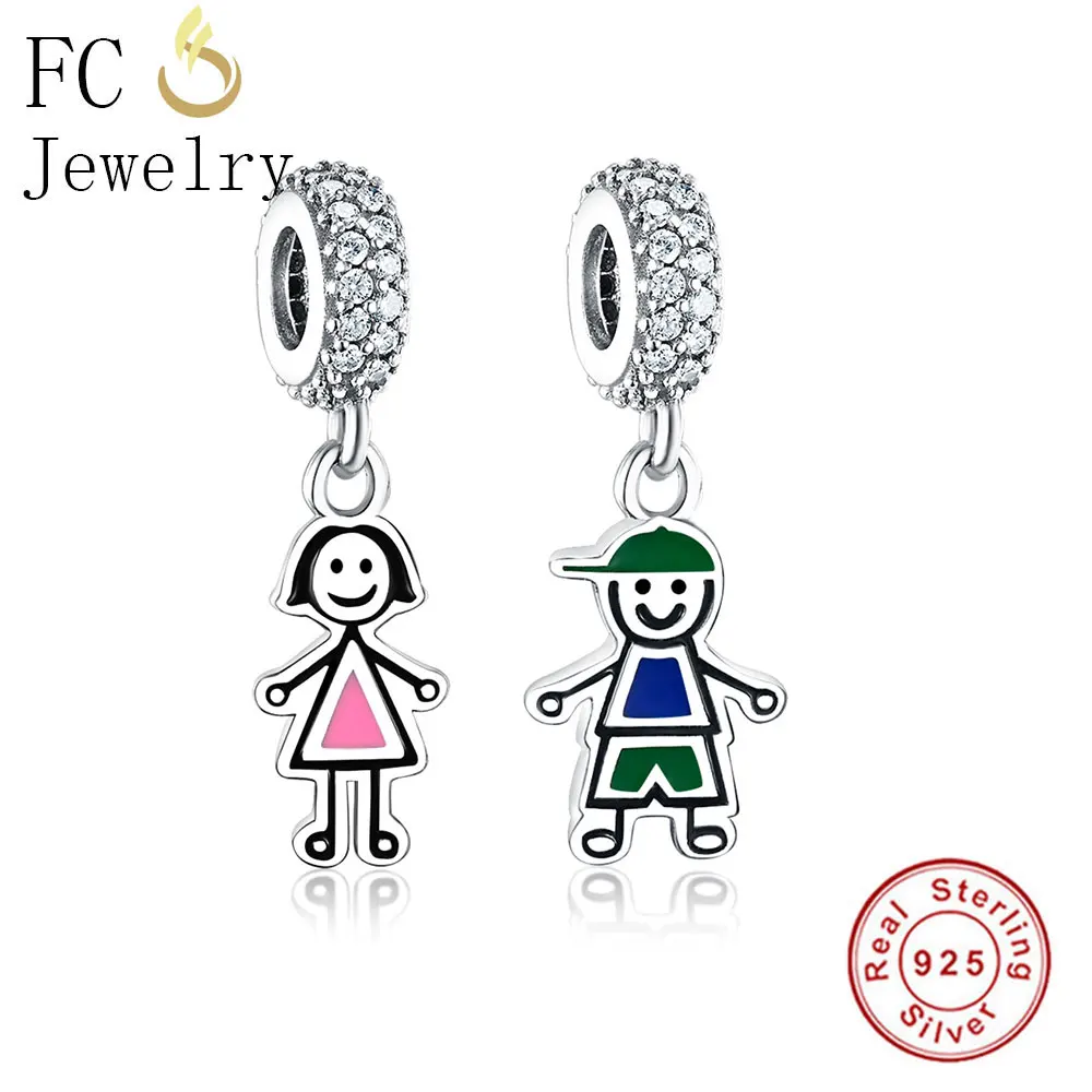 FC Jewelry подходит к оригинальному бренду очаровательный браслет серебро 925 пробы