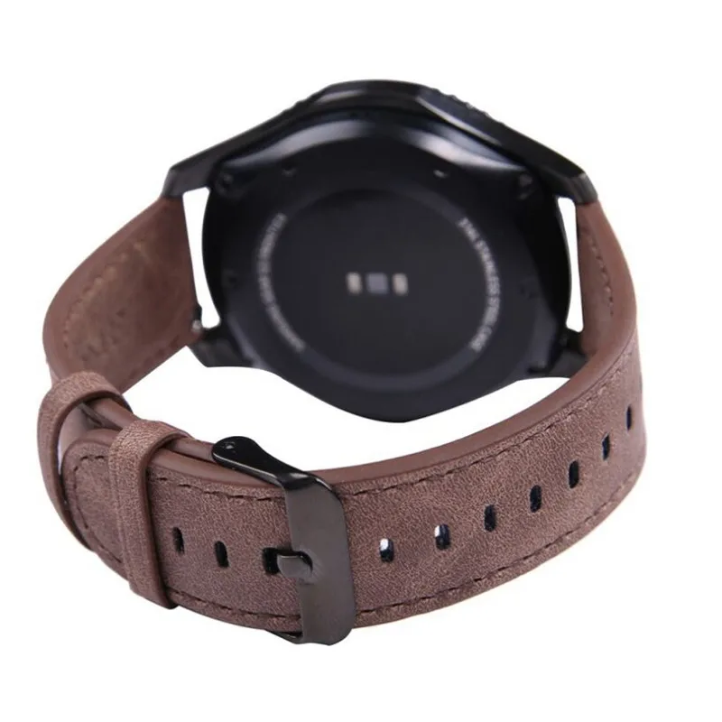 22 мм кожаный ремешок для часов samsung Galaxy watch 46 gear S3 Frontier band bracelet huawei GT Ременная