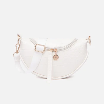 

2020 Fashion Trend Women Alligator Pattern Vintage Classic Grain Shoulder Bag Zipper Messenger Adjustable Crossbody Handbags