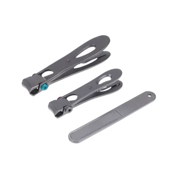 

3PCS Nail Clippers Portable Stainless Steel Nail Manicure Tool Nail Cutter Nail Trimming Tool Silver
