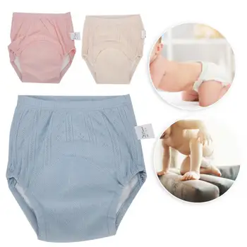 

4-Layer Baby Diaper Pants Urine Leakage-Proof Training Pants Newborn Cotton Gauze Children Learning Pants Washable Study Diaper