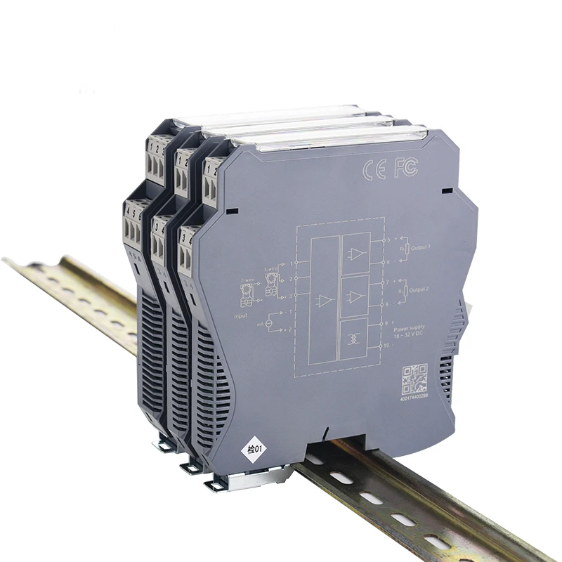 JIXUN GLk Series Intelligent Signal Isolator 1 Input 2 Output Signal Isolation Transmitter with AC220V 4-20mA Input 0-10V Output