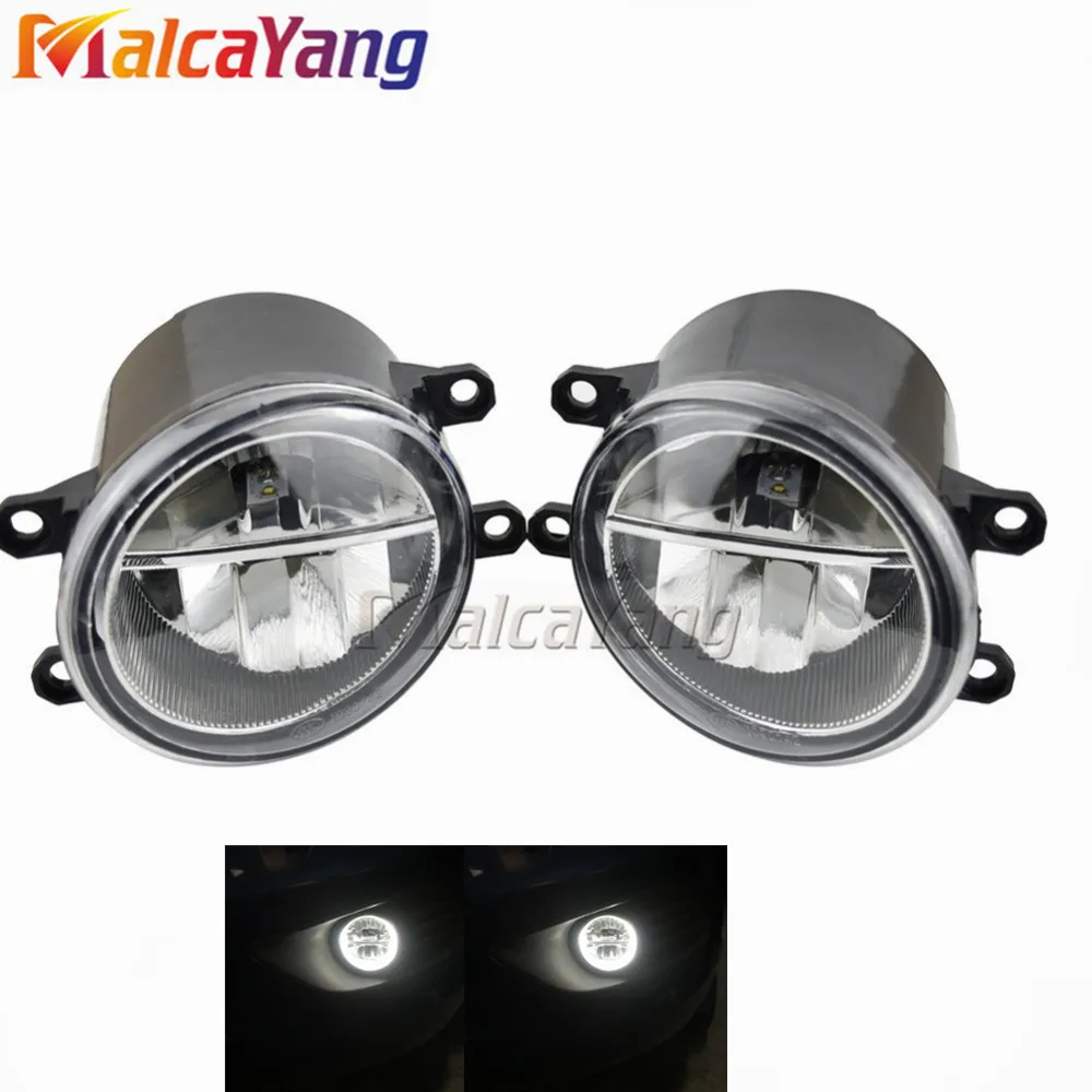 Front Fog Lights For TOYOTA IST NCP 6 2004-2007 Car Styling Round Bumper High Brightness DRL Day Driving Bulb Fog Lamps - Цвет: D0141