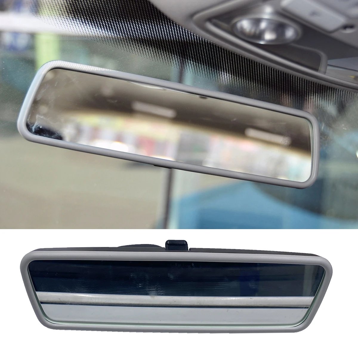 Piezas para coche Acondicionamiento interior Retrovisor Interior 22,5 x 5,5 cm Clip Negro Curva Paltic Shell En Auto del Coche Espejo retrovisor Interior raghuinstech.com