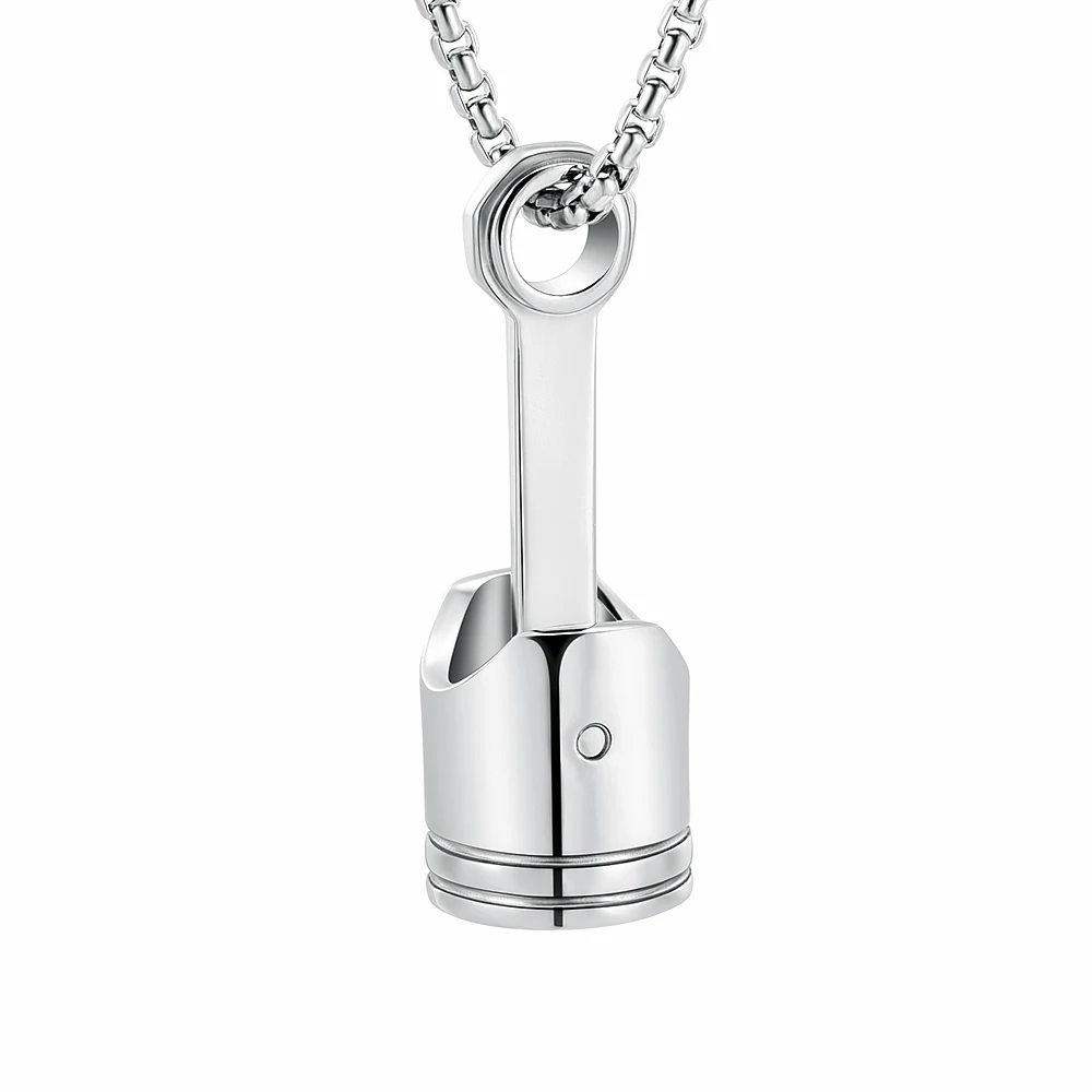 Cremation Jewelry for Ashes Multicolor Stainless Steel Cremation Pendant Cremation Necklace Men's Souvenir Memorial Urn Jewelry 