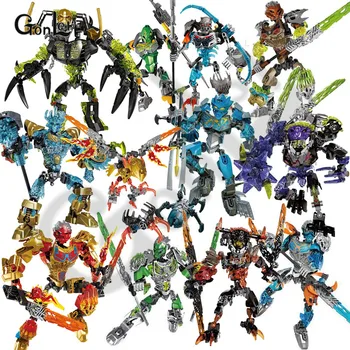 

NEW Bionicle Mask of Light Bionicle Lewa Jungle Keeper of the Grove Building Block Compatible with lepinblock 71305 Toys