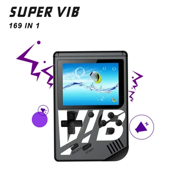

Retro Game Console Super VIB 3 inch Vibrating Handheld Game Player Built 161 Games With 30 Vibrating Game Support AV TV Output